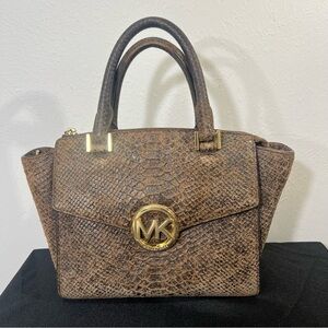 Michael Kors snake print purse
